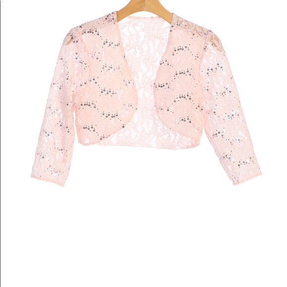 blush pink bolero jacket